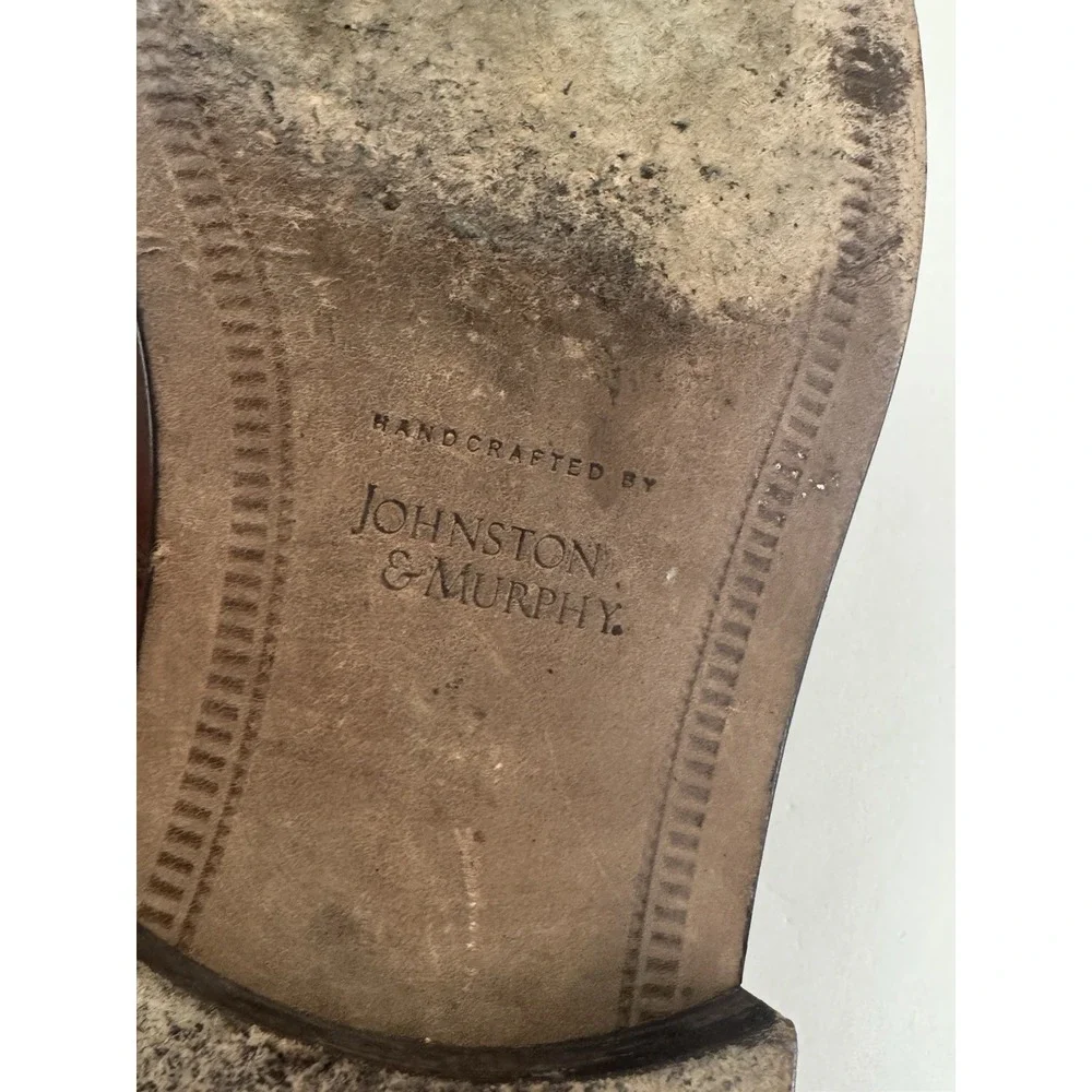 Johnston & Murphy Brown Tasseled‎ Slip On Loafers Dress Casual Shoes 8.5 Medium